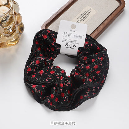 C廠【B485】高級感小蠻腰大腸髮圈卡裝髮飾格子豹紋頭繩法式超大馬尾皮筋髮繩
 25.10-5「C廠-單筆結帳需滿，NT$500出貨(不含運費)」