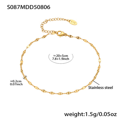 B廠【E209】INS風簡約手鍊不鏽鋼蝴蝶鑲鋯石飾品跨境新款手飾鍍18k真金 25.08-3
