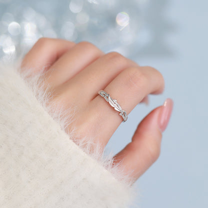 D廠【YC3870R】純銀S925甜美花枝戒指女田園風文藝森系精緻韓風可愛公主手飾
 26.01-2