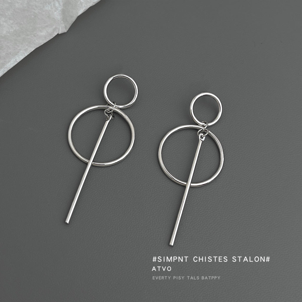 A廠【7114】歐美跨國幾何高級感圓時尚個性冷淡風新款耳環飾品
 25.11-3