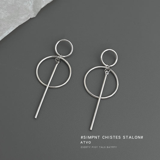 A廠【7114】歐美跨國幾何高級感圓時尚個性冷淡風新款耳環飾品
 25.11-3