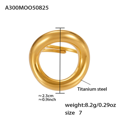 B廠【A293】小眾設計精緻戒指組合輕奢幾何愛心造型指環不銹鋼材質飾品 25.08-5