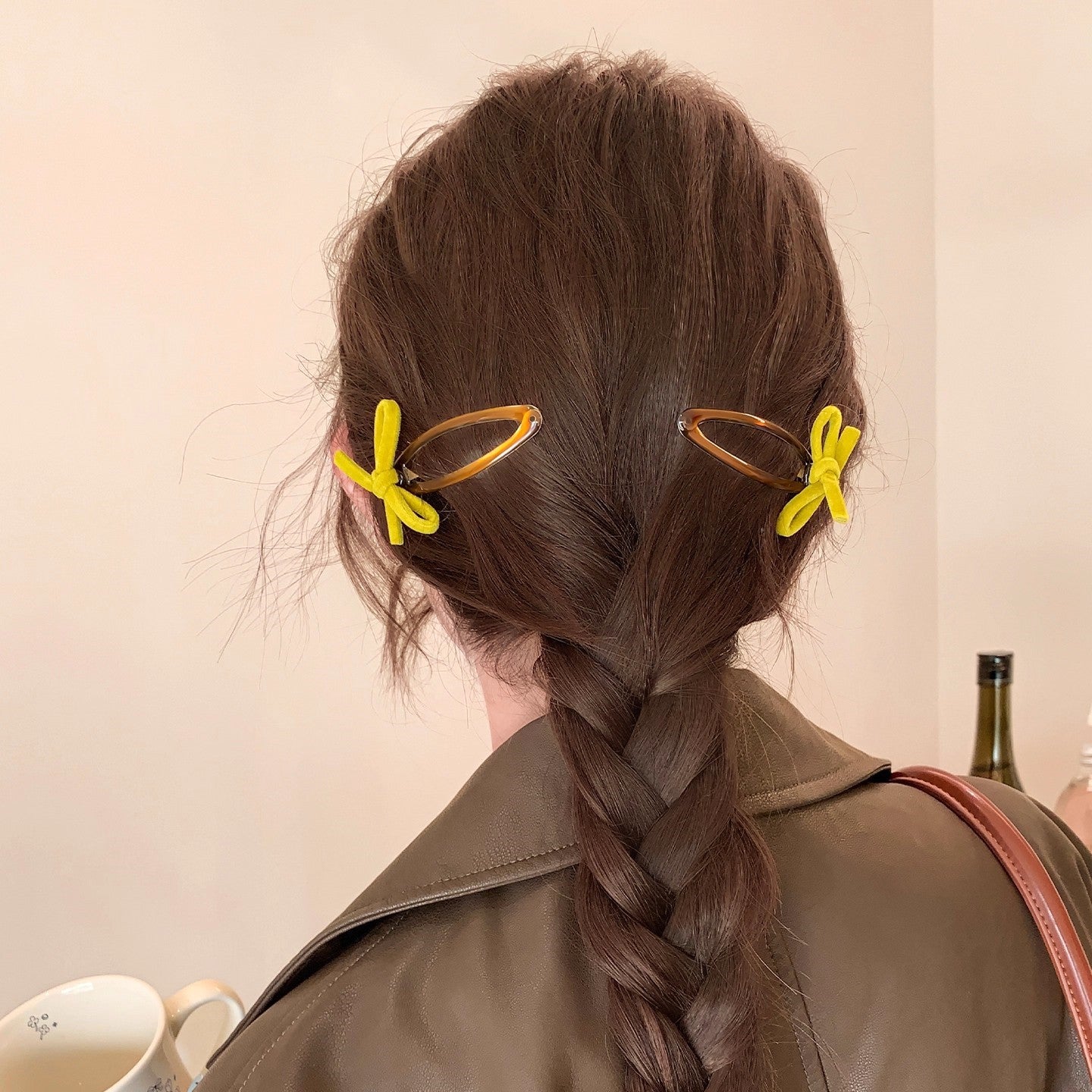 C廠【P64】復古絲絨蝴蝶結側邊bb夾女秋冬2025新款前額碎髮瀏海夾子氣質髮夾
 25.12-2「C廠-單筆結帳需滿，NT$500出貨(不含運費)」