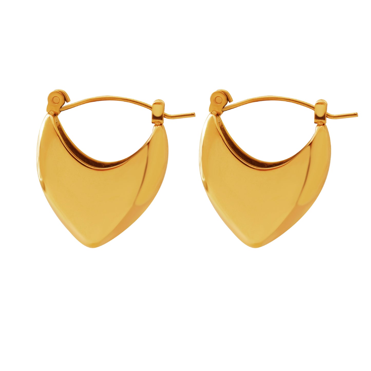 B廠【F010】歐美ins小眾設計愛心空心耳環不鏽鋼材質鍍18k真金高級感耳飾女
 26.01-1