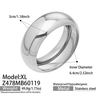 B廠【Z478】歐美簡約輕奢手環精拋光鏡面手鐲不鏽鋼材質鍍18k金時尚百搭飾品
 26.01-4