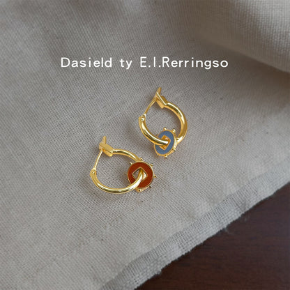 A廠【7318】時尚高級感國潮新中式個性新款輕奢風不對稱一款兩戴耳環
 26.01-2