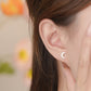 E廠【YC8349E】S999足銀月亮耳環立體質感溫柔韓風小巧時尚甜美精美耳飾
 25.10-4