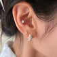 E廠【DQ10097E】S999純銀簡約小清新星星耳環女迷你設計星形耳骨釘疊戴耳飾潮
 25.10-3