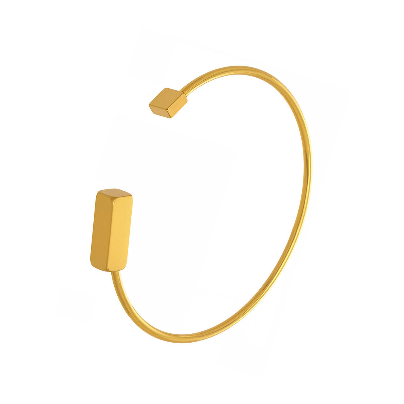 B廠【Z014】不鏽鋼心連心手鐲女簡約ins風鏤空設計幾何手環組合配件鍍18k真金
 26.01-1