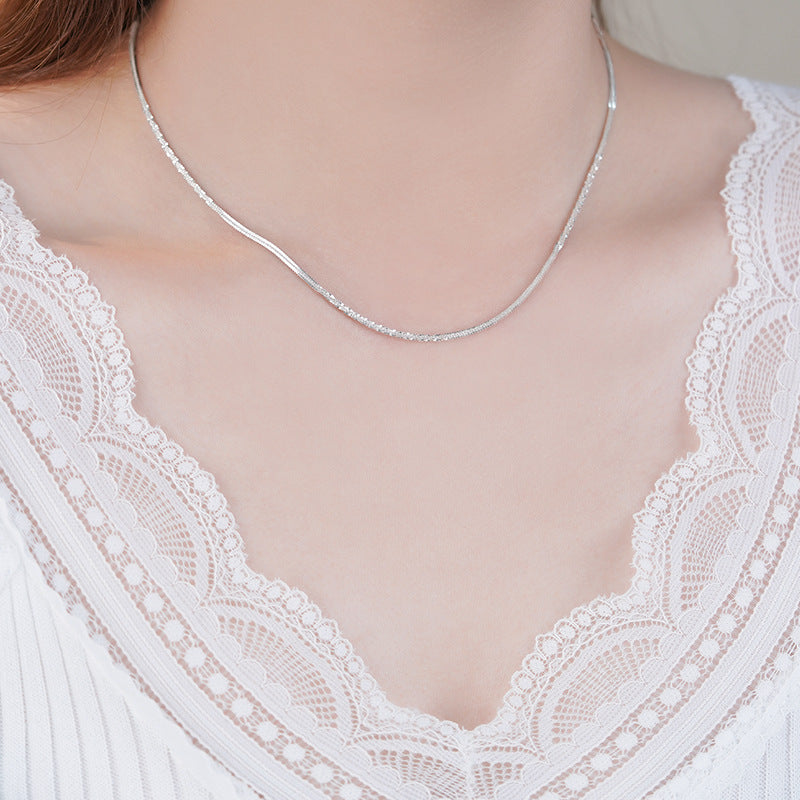 D廠【YC0671N】S925純銀波光粼粼滿天星項鍊輕奢百搭簡約時尚氣質鎖骨鏈
 25.10-3