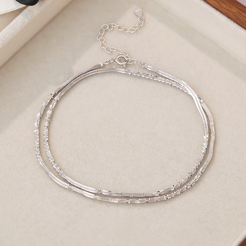 D廠【YC0671N】S925純銀波光粼粼滿天星項鍊輕奢百搭簡約時尚氣質鎖骨鏈
 25.10-3