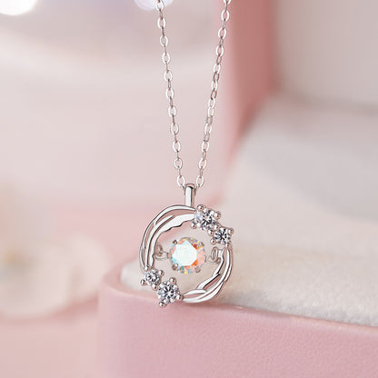 E廠【YC2191N】S999足銀輕奢羽毛項鍊女甜美小清新小眾設計高級感鎖骨鏈
 25.10-5