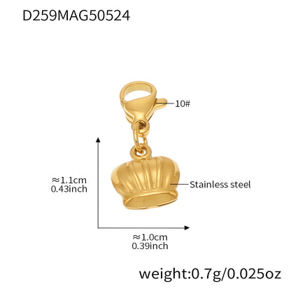 B廠 【E638】INS風不鏽鋼18k真金5A鋯石幾何多配件DIY手鍊腳鍊夏日飾品 25.06-1