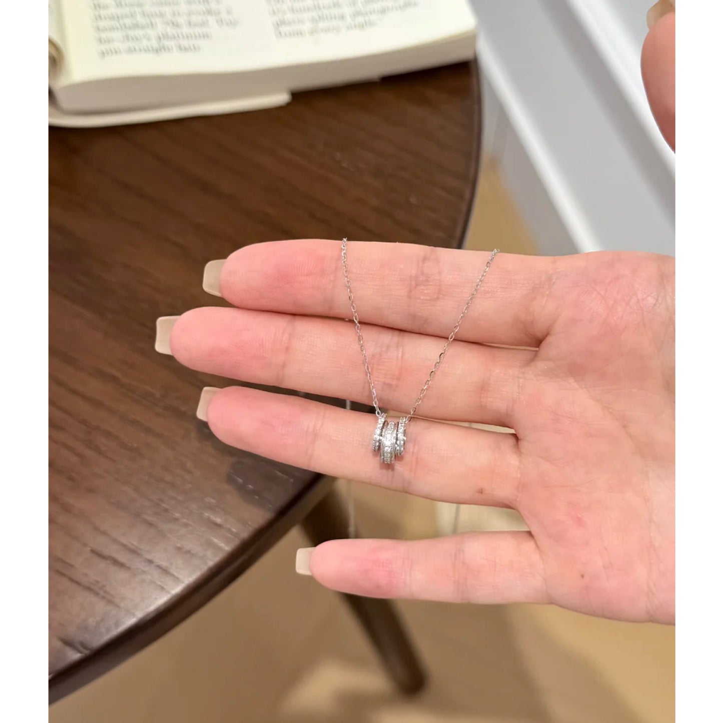 E廠【XDQ0127N】高級感超閃鋯石項鍊女S925純銀小眾時尚百搭輕奢鎖骨鏈配件品
 26.03-3