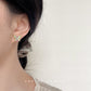 C廠【3822-3823】森系小清新可愛甜美滴油小蝴蝶耳環鍍14K優雅氣質耳飾飾品女 24.04-2