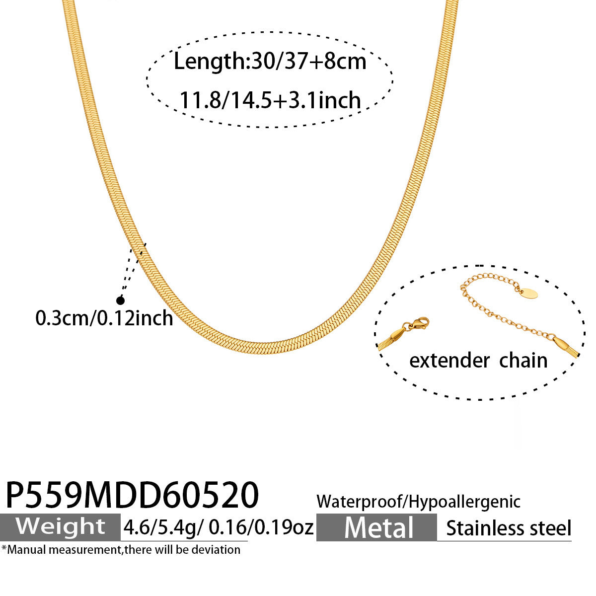 B廠【P559】歐美輕奢新款刀片鏈項鍊不鏽鋼材質鍍18k金頸鍊跨國時尚氣質飾品
 26.05-4