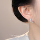 A廠【7201】微鑲鋯石個性925銀針幾何不規則新款時尚通勤新款耳環耳環女
 25.12-1