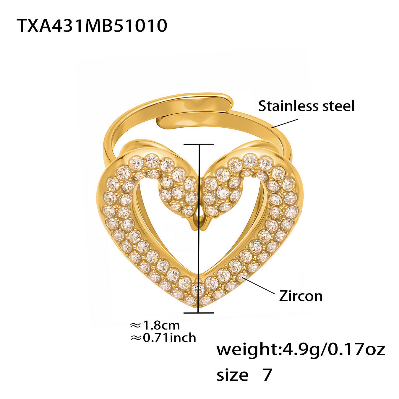 B廠【TXP431】不銹鋼滿鑽鋯石雙天鵝耳環戒指手鍊項鍊套組跨境時尚首飾
 25.10-3