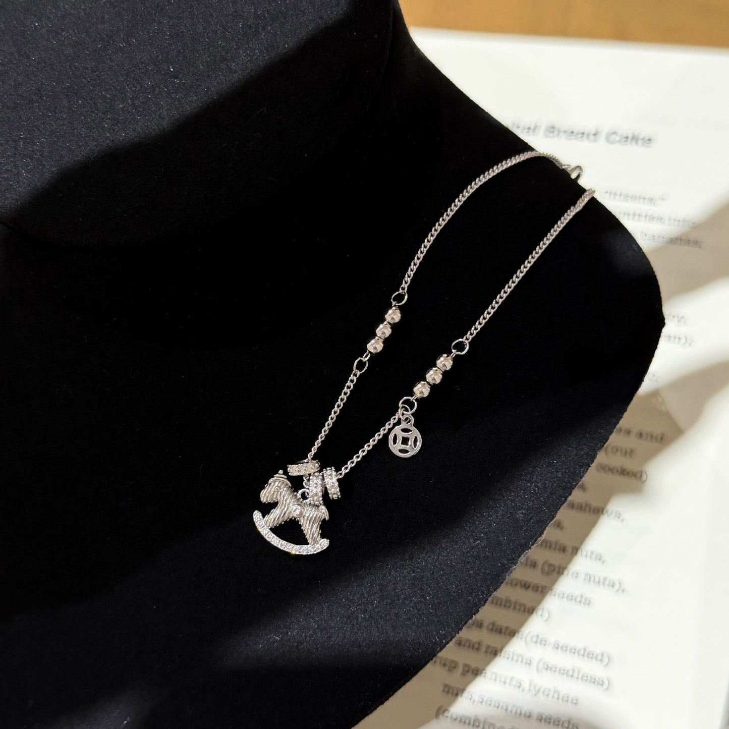 E廠【XDQ0028S】925純銀馬上有錢木馬手鍊中古風搖搖馬本命年生肖馬手飾
 25.12-2