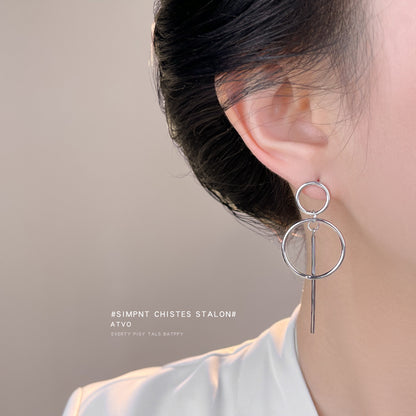 A廠【7114】歐美跨國幾何高級感圓時尚個性冷淡風新款耳環飾品
 25.11-3