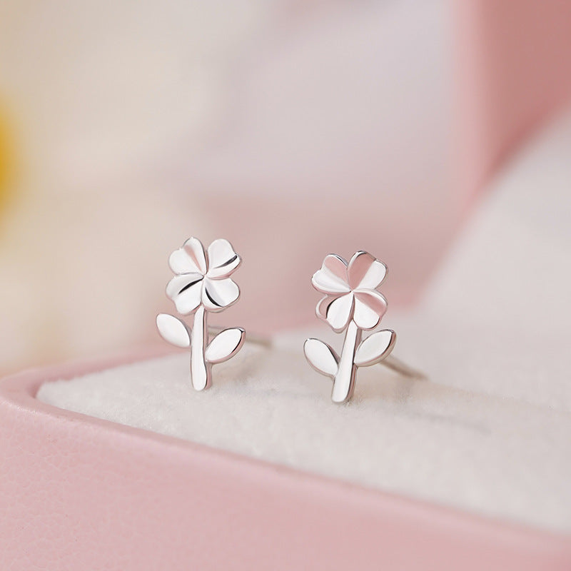 E廠【YC5346E】足銀S999淡雅甜美花朵耳環女小眾設計感新款秋冬款田園風耳環
 25.11-1
