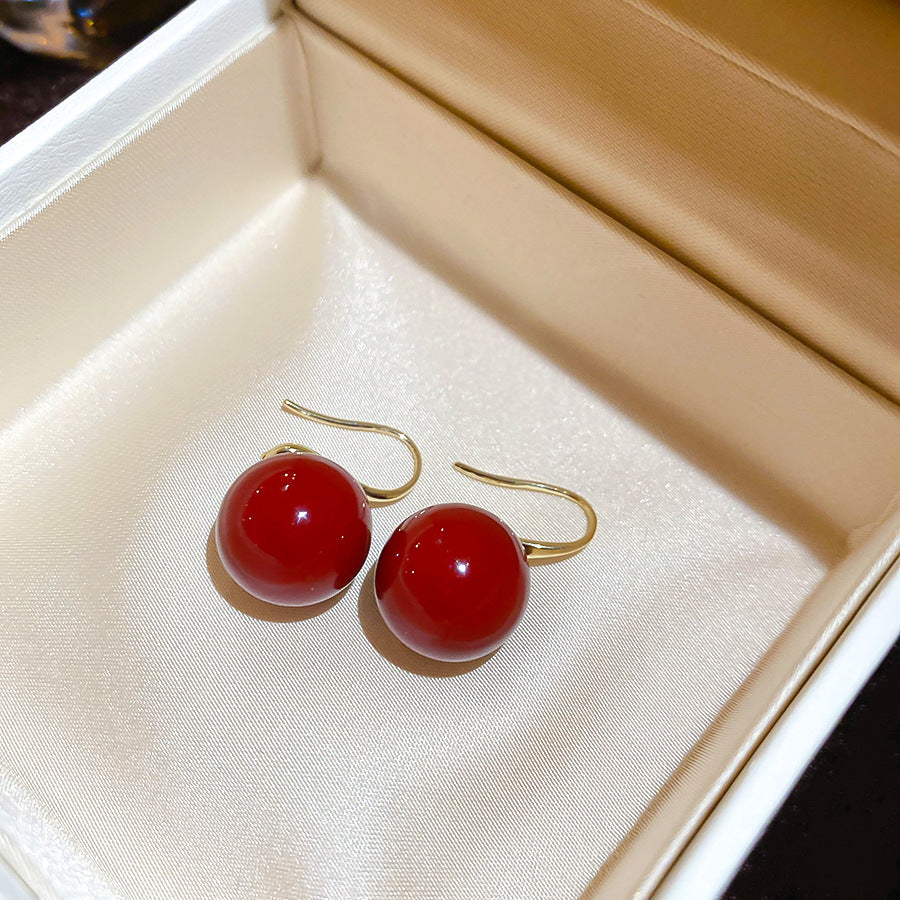 A廠【HE29106】新款復古圓形珍珠耳環簡約小眾氣質耳環輕奢高級感百搭時尚耳環女
 25.10-5