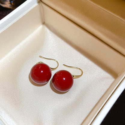 A廠【HE29106】新款復古圓形珍珠耳環簡約小眾氣質耳環輕奢高級感百搭時尚耳環女
 25.10-5