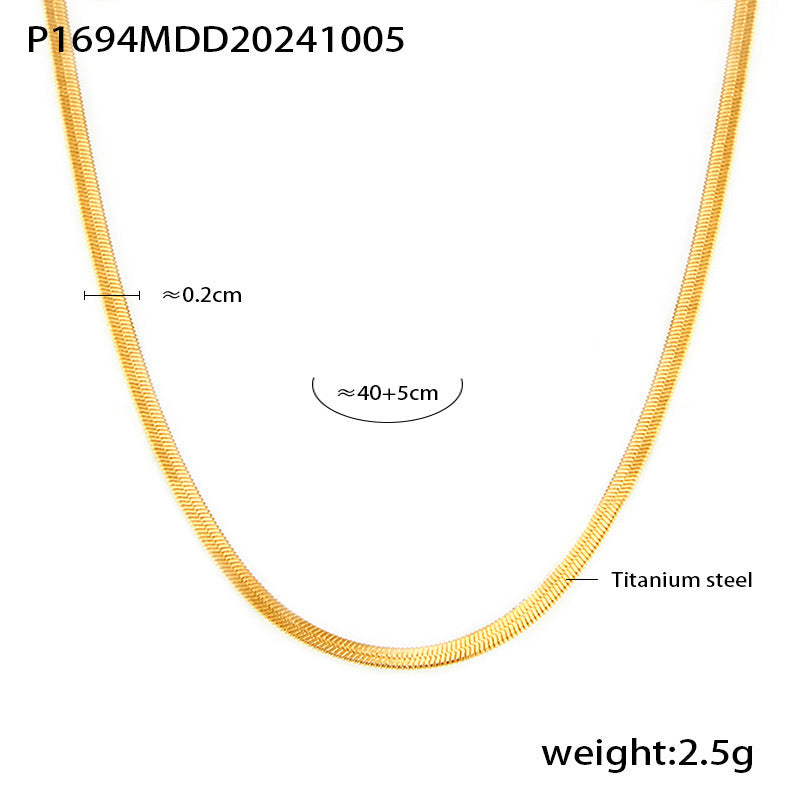 B廠【P2035】飾品蝴蝶結施家貝珠鋯石鎖骨項鍊鈦鋼PVD電鍍金不褪色項鍊 24.10-4