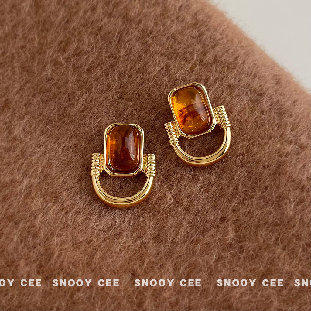 A廠【7110】2025美拉德風幾何時尚高級感新款爆款耳環文藝復古耳環
 25.11-3