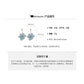 A廠【HE1273】925銀針夏季小清新花朵流蘇水晶耳環小眾文藝耳環超仙甜美百搭耳環女 24.07-2