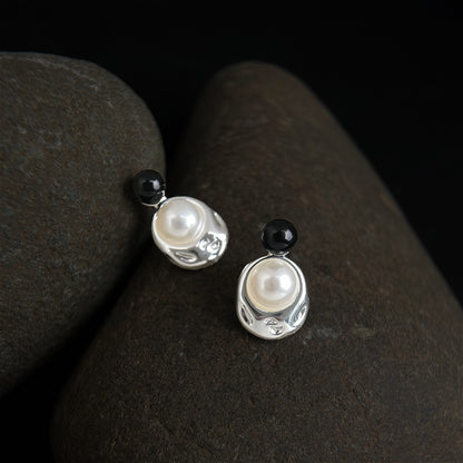 A廠【5212】個性冷淡風鍍銀針不規則液態甜酷新款小眾設計師耳環耳環女 26.07-1