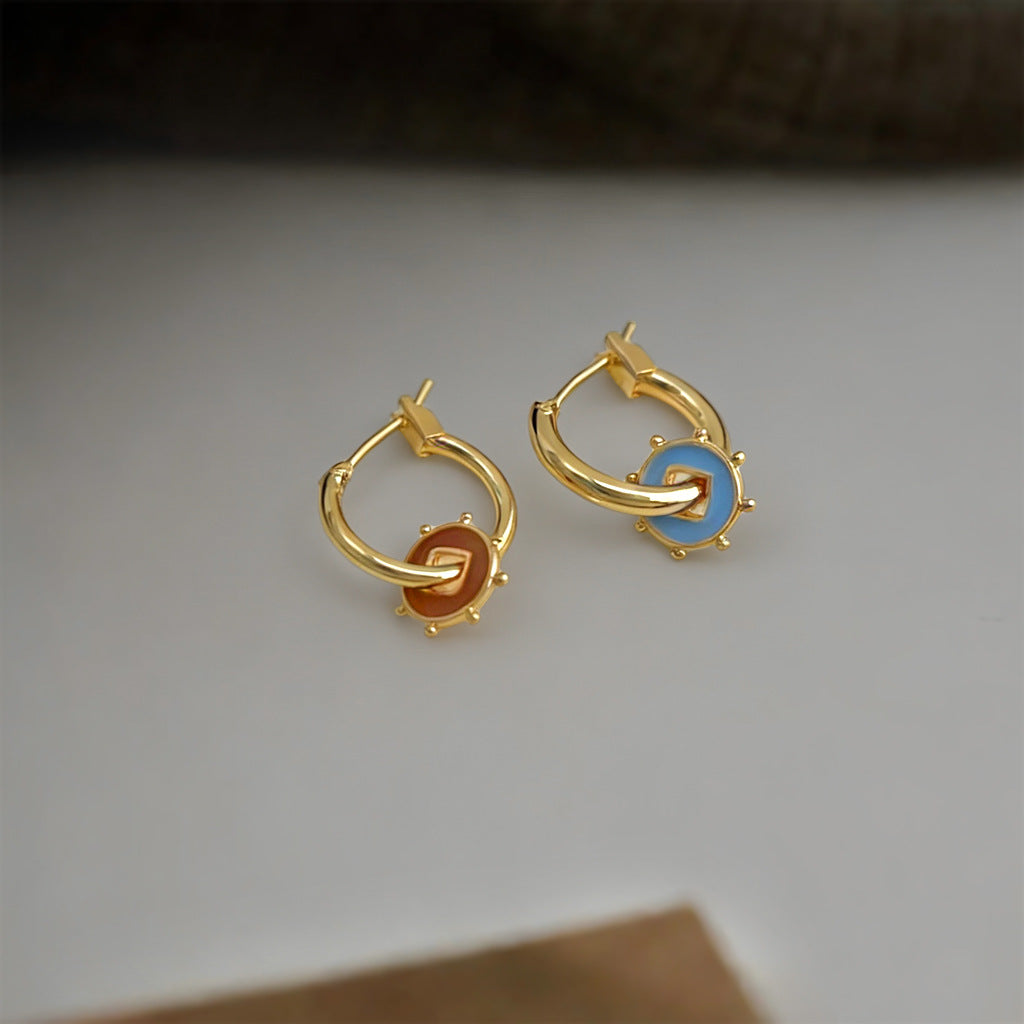 A廠【7318】時尚高級感國潮新中式個性新款輕奢風不對稱一款兩戴耳環
 26.01-2