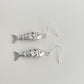 C廠【4605】個性趣味搞怪小魚耳環ins創意小眾網紅新款耳環飾品 24.08-2