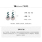 A廠【HE27705】925銀針鑲鑽水晶吊墜耳環夏日冰透簡約百搭氣質耳環輕奢高級感耳飾女 25.07-2