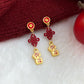 A廠【7220】馬年大吉恭喜發財國潮新中式民族風長款新年款耳環耳環飾品女
 25.12-2