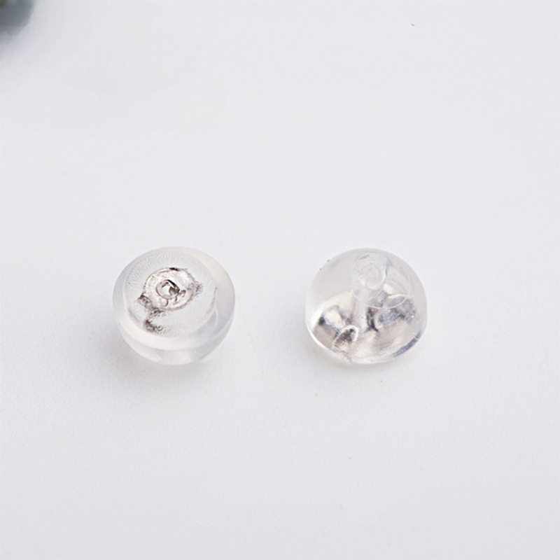 【YC1093S】純銀925矽膠耳堵白金黃金玫瑰金DIY18k包金耳堵配件
 26.06-1