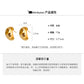 A廠【HE23619】925銀針金屬豆豆水滴耳環女簡約小眾百搭耳環時尚氣質耳環輕奢高級感 24.11-3