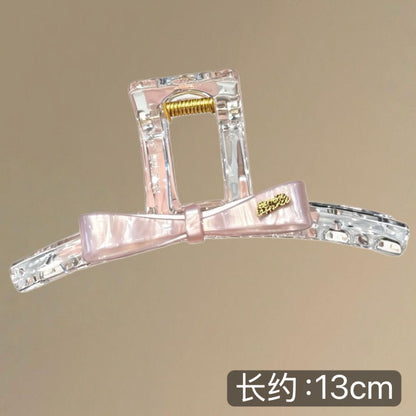 C廠【X415】超仙蝴蝶結髮夾後腦勺大抓夾女2026新款高級感鯊魚夾子簡約髮飾
 26.06-1「C廠-單筆結帳需滿，NT$500出貨(不含運費)」