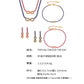 B廠【TXP320】不鏽鋼5A鋯石2mm迷你爪鑽鏈8字耳環手鍊項鍊首飾組不掉色 25.08-2