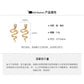 A廠【HE25916】925銀針鋯石蛇形耳環簡約可愛小巧耳環輕奢高級感時尚通勤百搭耳環女 25.04-3