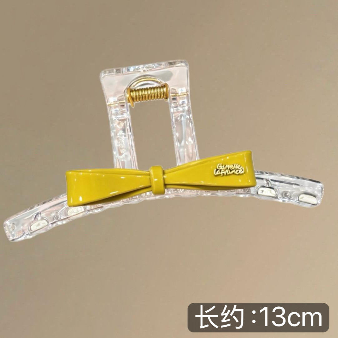 C廠【X415】超仙蝴蝶結髮夾後腦勺大抓夾女2026新款高級感鯊魚夾子簡約髮飾
 26.06-1「C廠-單筆結帳需滿，NT$500出貨(不含運費)」