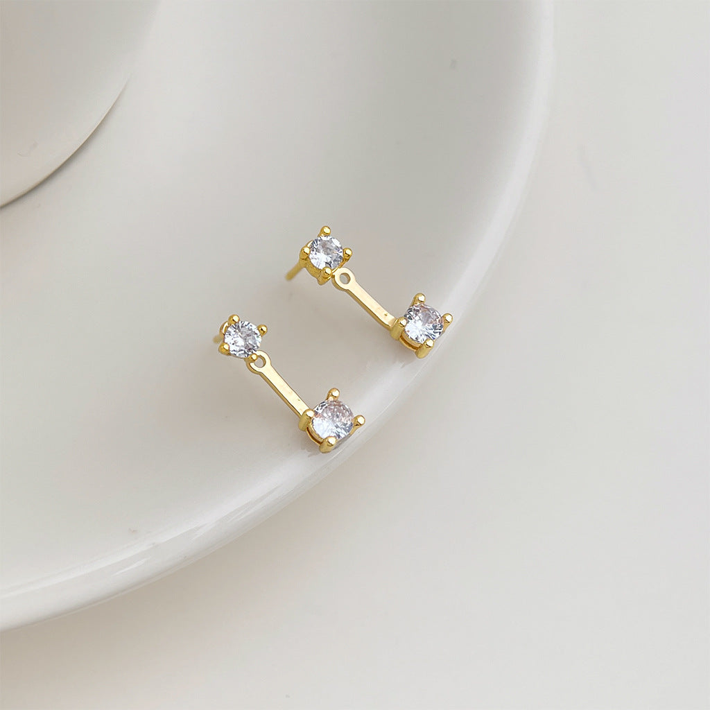 A廠【7184】一款兩戴時尚高級感簡約輕奢風925銀針通勤百搭新款耳環
 25.12-2