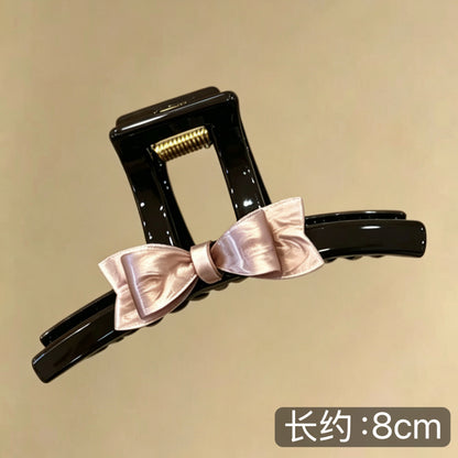 C廠【X407】甜美蝴蝶結抓夾女大號後腦勺盤髮鯊魚夾子高級感髮夾2026新款髮飾
 26.06-1「C廠-單筆結帳需滿，NT$500出貨(不含運費)」