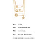 B廠【P1306】歐美飾品不鏽鋼迴紋針帶鑽星星吊墜鎖骨項鍊小眾設計感頸鍊
 25.09-2
